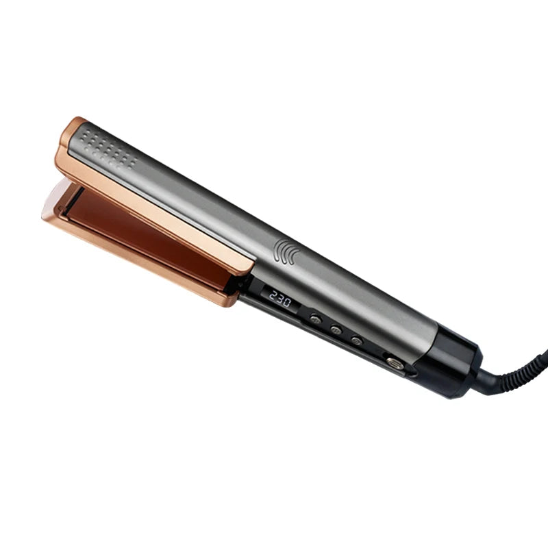 2 in 1 Hair Straightener Curling Ionizer LCD