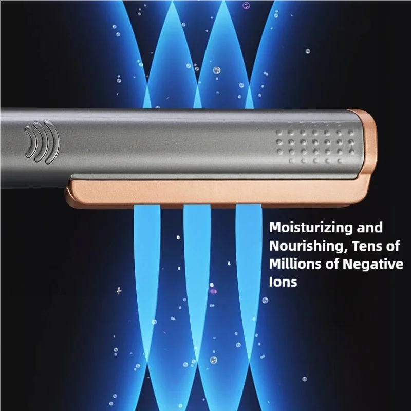 2 in 1 Hair Straightener Curling Ionizer LCD