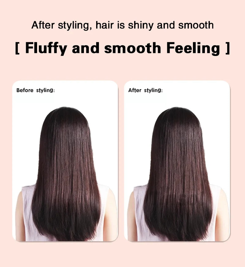 2 in 1 Hair Straightener Curling Ionizer LCD