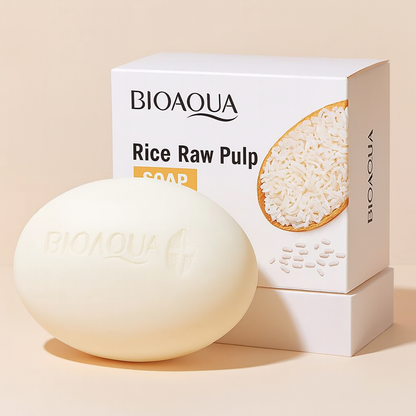 BIOAQUA -  White Rice Raw Pulp Facial Soap