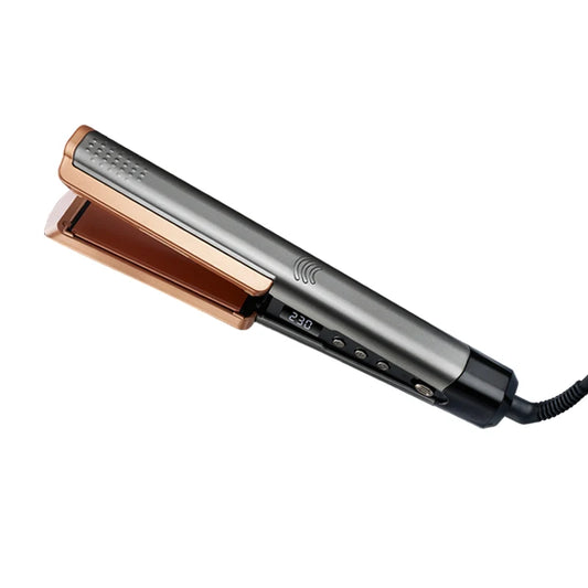 2 in 1 Hair Straightener Curling Ionizer LCD