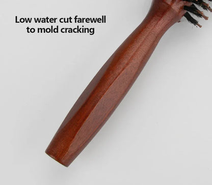 Hair Brush Wooden - Boar Bristle Curly